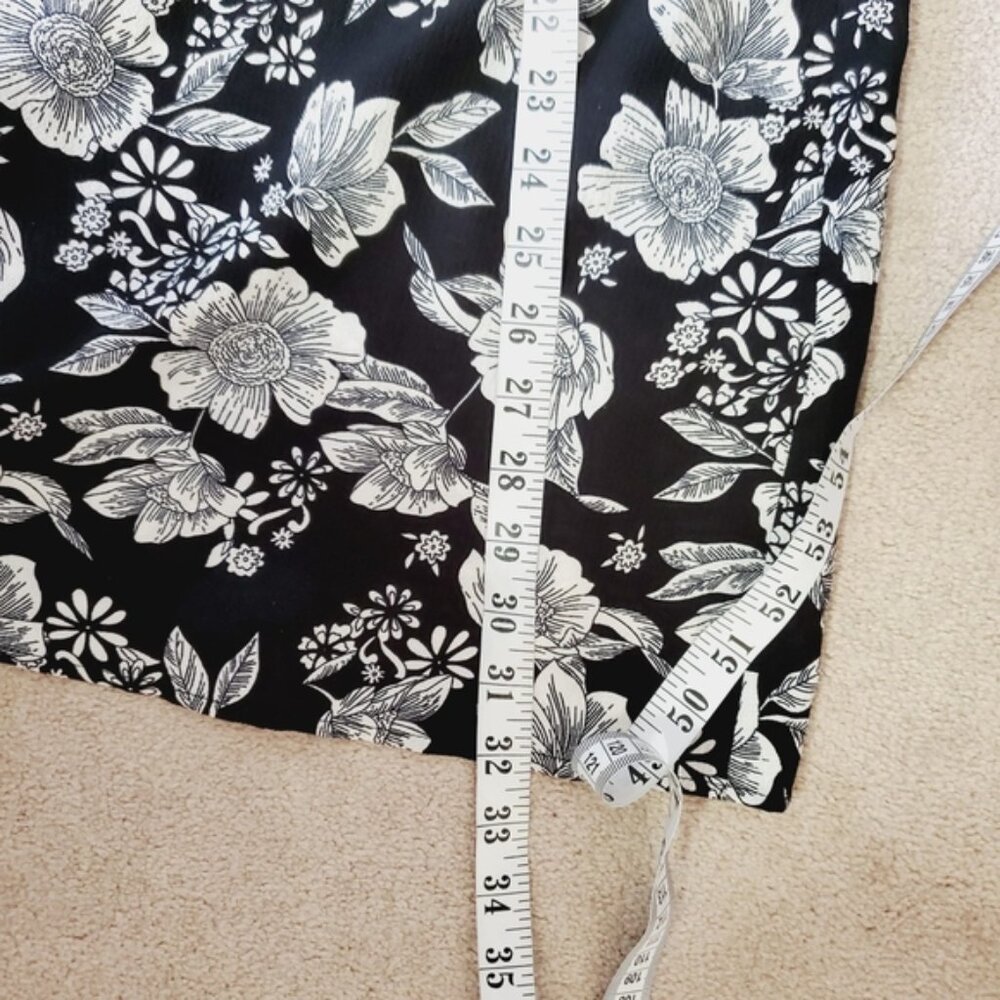 Mario Serrani Italy Floral Boho Tie Waist V Neck Beach Dress L - Picture 4 of 8